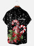 Men's Christmas Funny Graphic Short Sleeve Hawaiian Shirt
